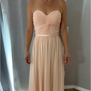 Flowy Peach Gown.Size 4. Just Wear Ones